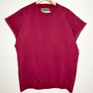 Vintage Made in USA Levi’s Red Fleece Muscle Top